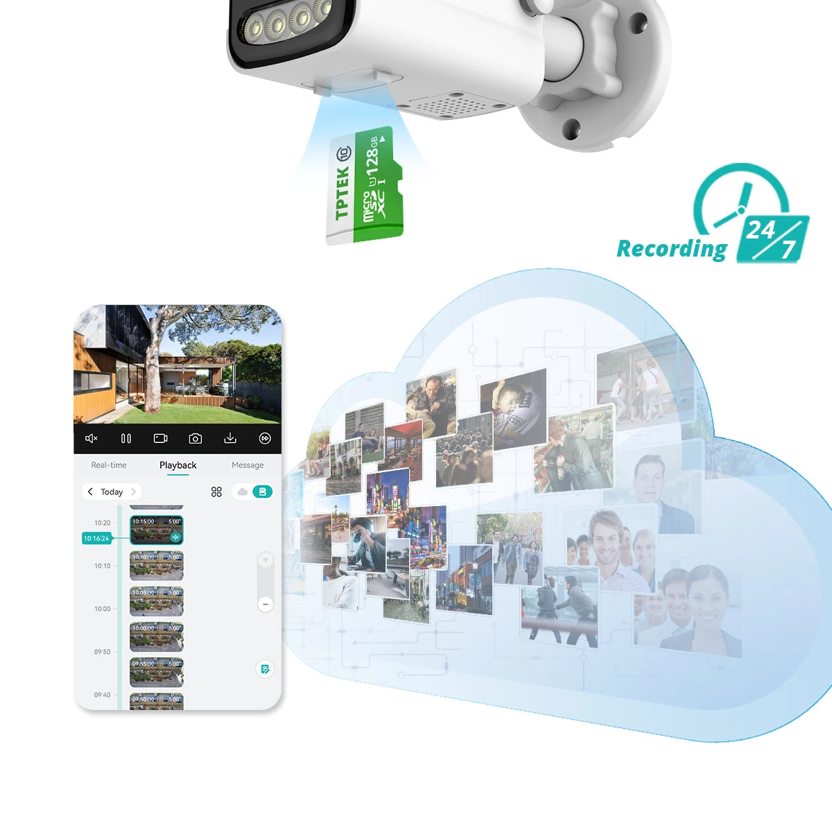 8MP 4K IP Camera Wifi Wireless 5MP AI Human Detect ICSee CCTV Bullet Outdoor Surveillance Security Protection Video Camera Cam