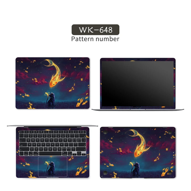 DIY Laptop Skins Stickers Notebook Vinyl Cover Sticker for Acer/Lenovo/HP/Macbook/Msi 11.6"12"13.3"14"15.6"17" Decorate Decal