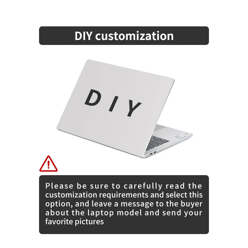 DIY Laptop Skins Stickers Notebook Vinyl Cover Sticker for Acer/Lenovo/HP/Macbook/Msi 11.6"12"13.3"14"15.6"17" Decorate Decal