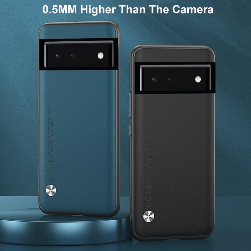 Luxury PU Leather Case For Google Pixel 6 7 8 Pro 7A 6A Back Cover Silicone Protection Phone Case For Google Pixel 7 6 Pro Coque