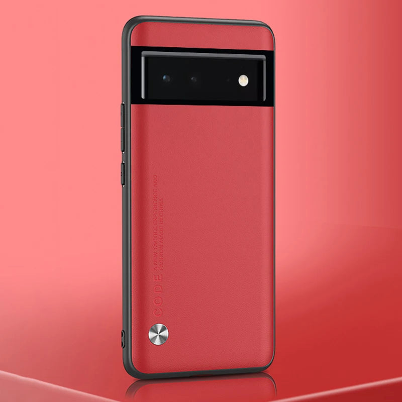 Luxury PU Leather Case For Google Pixel 6 7 8 Pro 7A 6A Back Cover Silicone Protection Phone Case For Google Pixel 7 6 Pro Coque