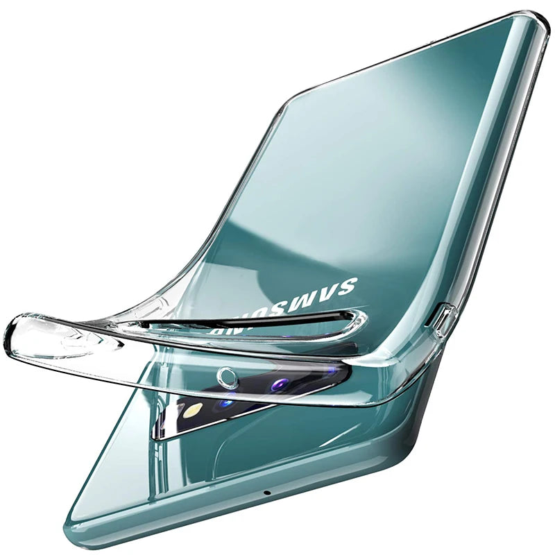 Soft Silicone Transparent TPU for Samsung Galaxy S10 S10E Plus Lite 5G Case Cover S10Plus E S105G 2020 Shockproof Back Funda Gel