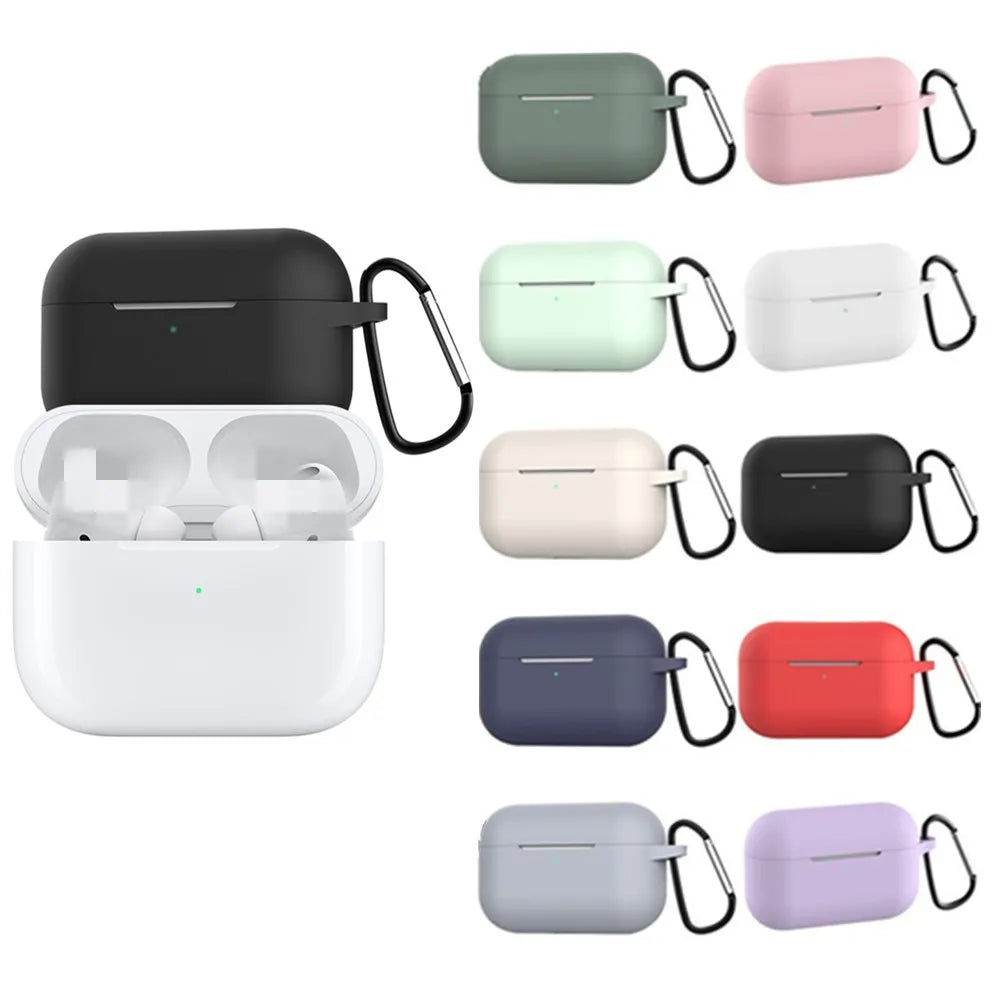 Soft Silicone Cases For Apple Airpods Pro Protective Bluetooth Wireless Earphone Cover For Apple Air Pods Charging Box Bags