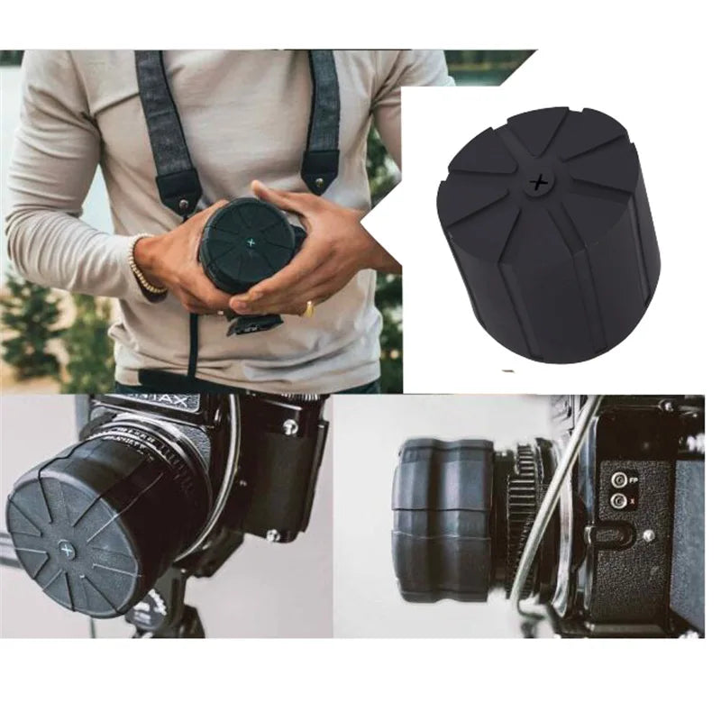 Silicone Universal Lens Cap DSLR Lenses Scratch Proof Waterproof Lens Cap Camera Len Cover Protector