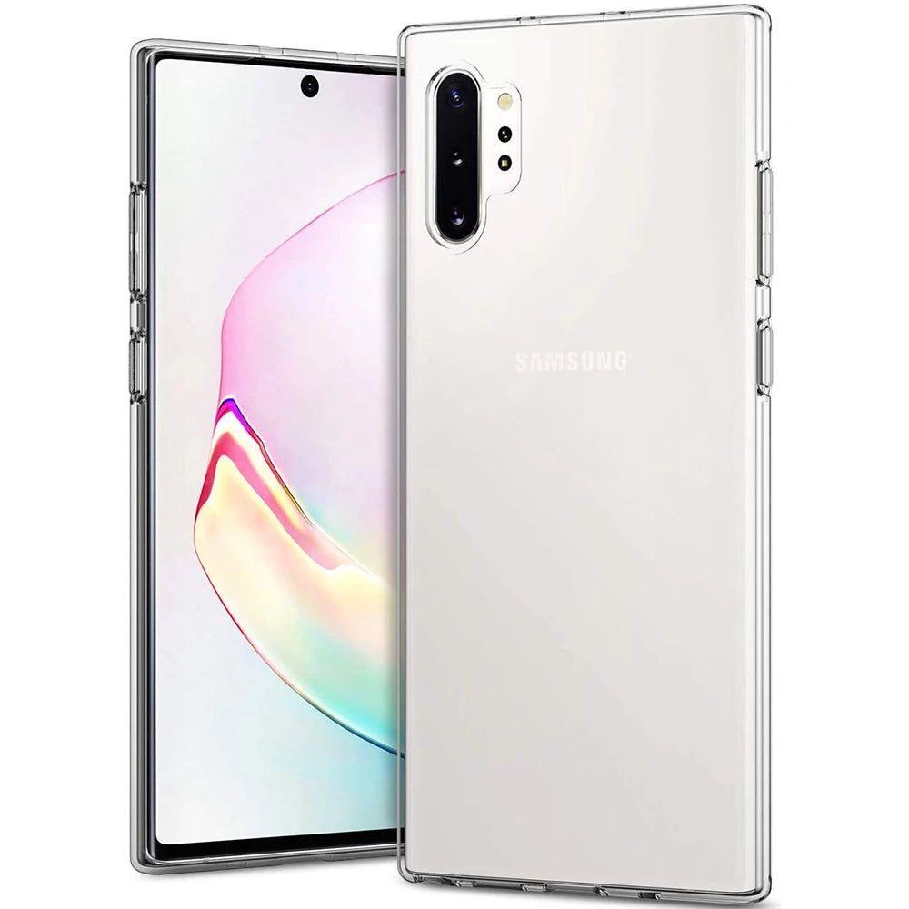 Ultra Thin Clear Case For Samsung Galaxy Note 10+ 10 Plus Transparent Silicone Soft Phone Shell For Samsung Note 10 Pro Case