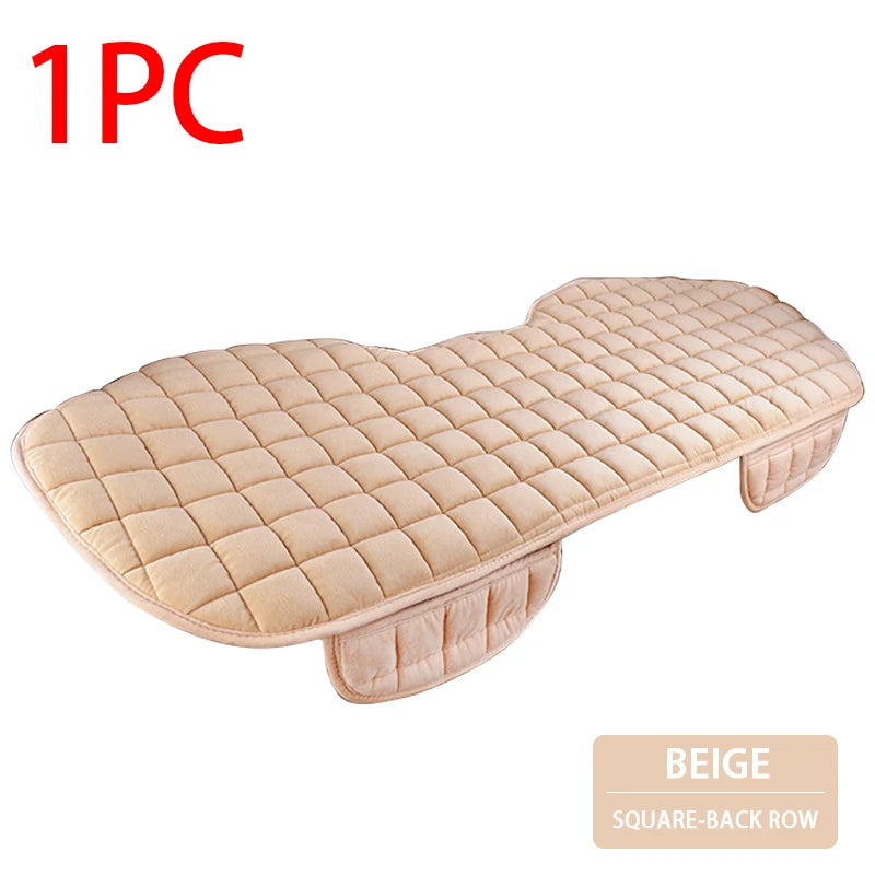 SEAMETAL Soft Car Seat Cover Skin-Friendly Plush Automotive Seat Cushion Anti Slip Auto Seat Protector Universal for Sedan Suv