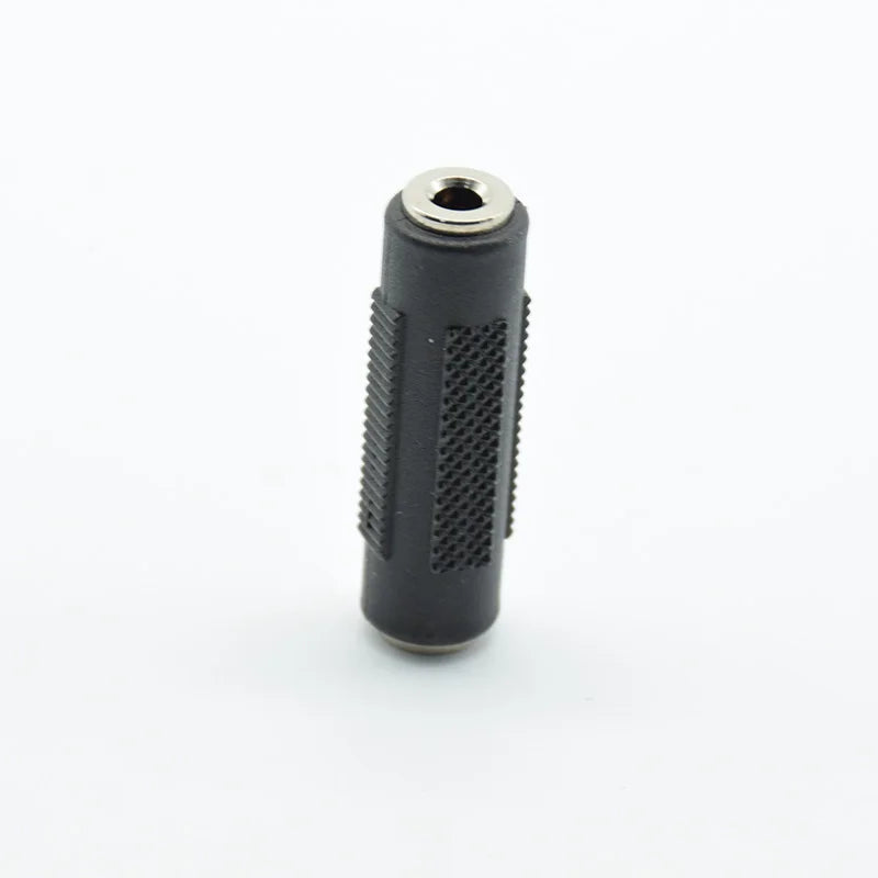2pcs 3.5 mm Female to 3.5mm Female Jack Stereo Connector Coupler Adapter Audio Cable Extension for MP3 DVD Headphone Car AUX
