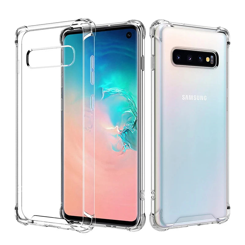 Transparent Airbag Case for Samsung Galaxy S10 Lite Plus 5G Capa S10E S10Lite S10Plus S105G Shockproof Silicone Soft Cover Funda