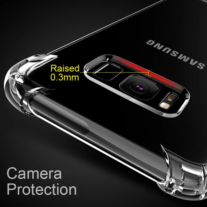 Transparent Airbag Case for Samsung Galaxy S10 Lite Plus 5G Capa S10E S10Lite S10Plus S105G Shockproof Silicone Soft Cover Funda