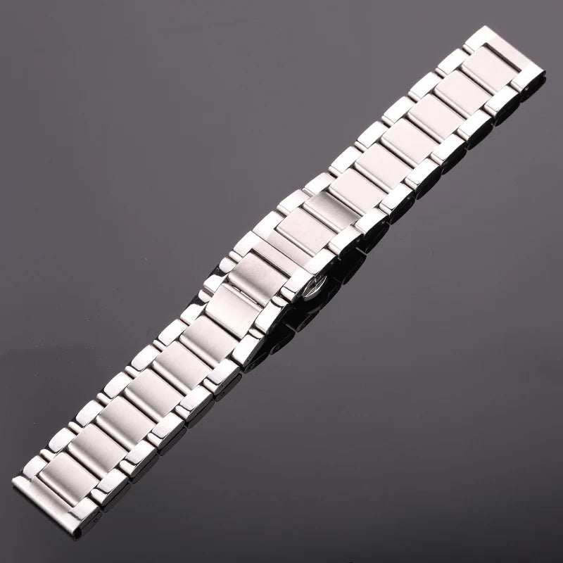 Stainless Steel Watch Band Bracelet 18 20 21 22 23 24mm Women Men Solid Metal Wristband Replacement Strap Accessories With Tool