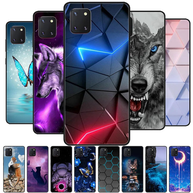 for Samsung Note 10 Lite Case Wolf Cartoon Silicon Soft TPU Back Cover For Samsung Galaxy Note10 Lite S10 Lite Phone Cases