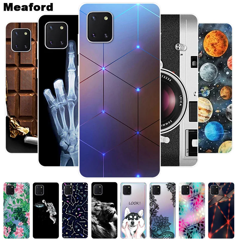 For Samsung Galaxy Note 10 Lite Case Soft Silicone TPU Back Cover For Samsung Note10 Lite 2020 Phone Cases Luxury Coque Shell