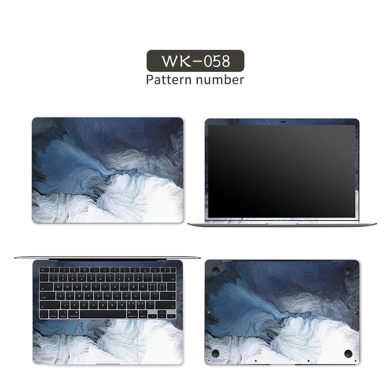 DIY Marble Cover Laptop Skin Sticker Vinyl 13.3"14"15.6"17.3" Stickers for Macbook pro/Lenovo/Msi/Hp/Acer Skins Decorate Decal