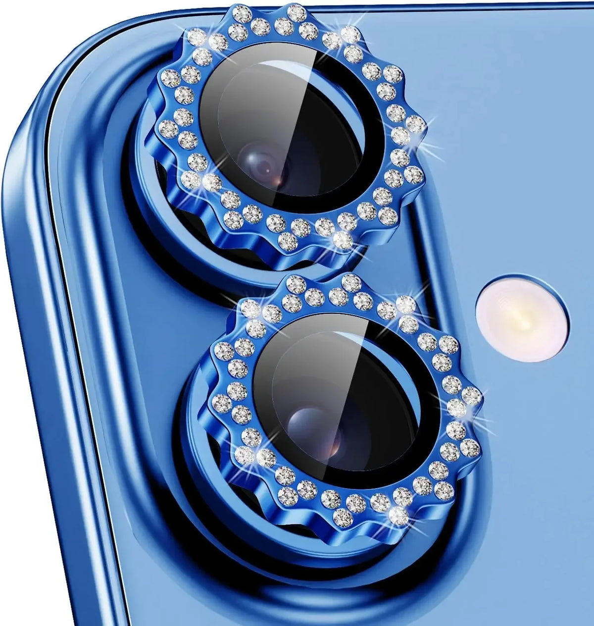 2-3Pcs Bling 3D Metal Gear Design Diamond Camera Lens Glass Protector For IPhone 16 17 Pro Max 15Pro 16Plus Case Friendly Rings