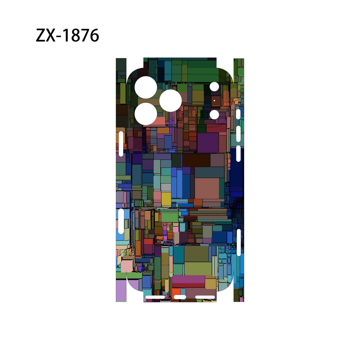 For Apple iPhone 17 16 15 14 IPhone13 Pro Max Full Body Back Cover Decal Skin 3D Colorful Rear Protective Sticker Film