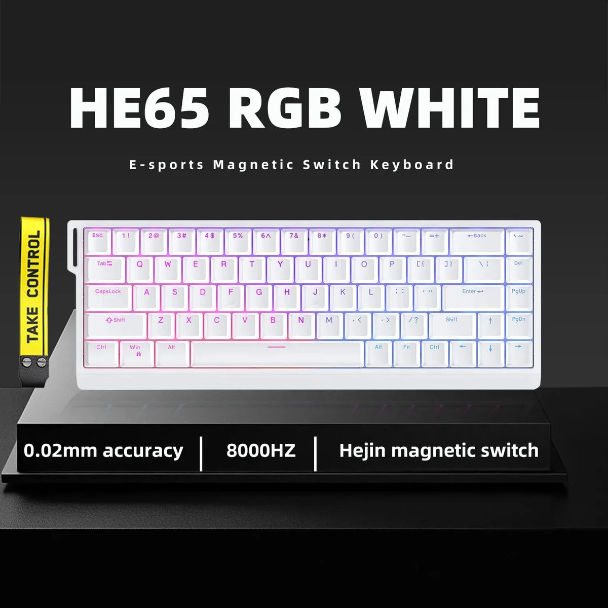 ZUOYA HE65 Wired Magnetic Axis Mechanical Keyboard 8k Fast Trigger RGB Backlight E-Sports Gaming Customized Keyboard