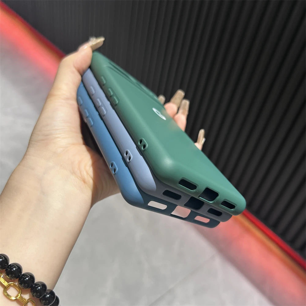 For Google Pixel 6 7 8 Pro Case Soild Color Plain Silicone Soft Cover For Google Pixel 8A 7A 6A Shockproof Bumper Shell