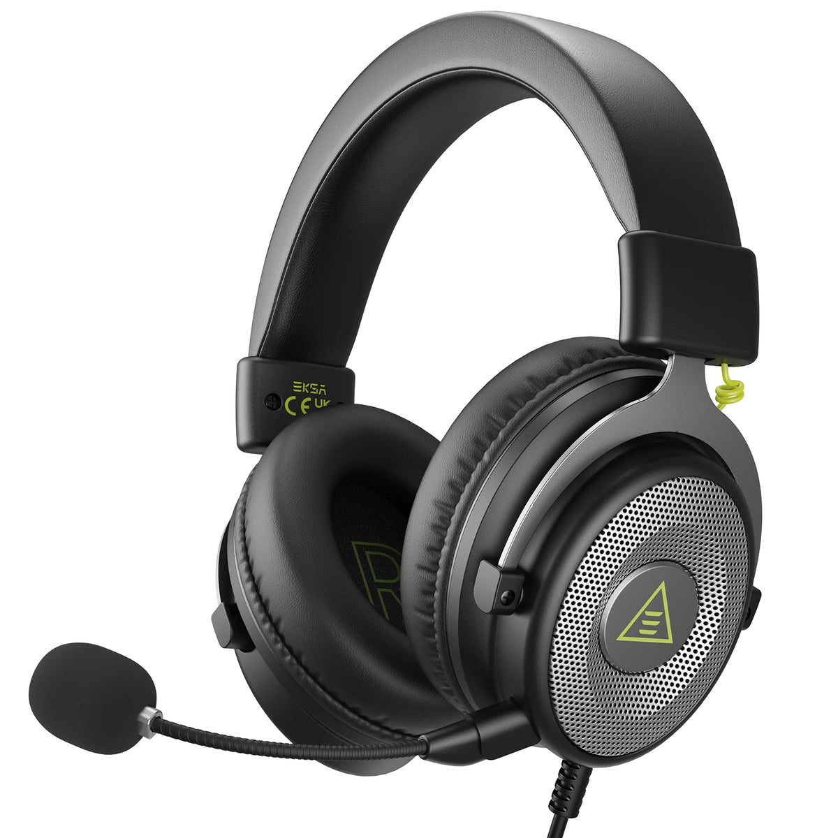EKSA E900 PC Gaming Headphones 3.5mm Wired Headset Gamer Stereo Over-Ear Headphone with Detachable Microphone for PS4/PS5/Xbox