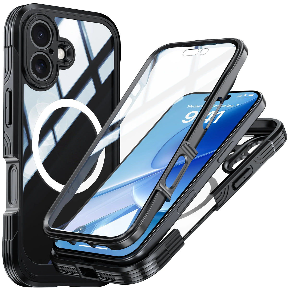 The 360-Degree Full-Coverage Phone Case Is Suitable For iPhone 17E/17 Pro Max/16/15/14, Shockproof, And Has A Sturdy Appearance