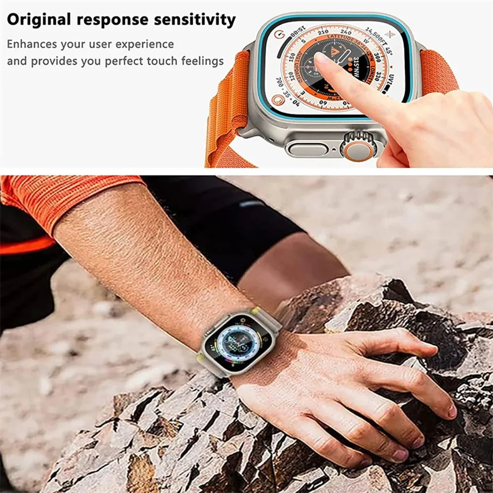 5PCS Tempered Glass For Apple Watch Ultra 2 49mm Anti-Scratch Screen Protector iWatch Ultra Seconds installation Protective Film