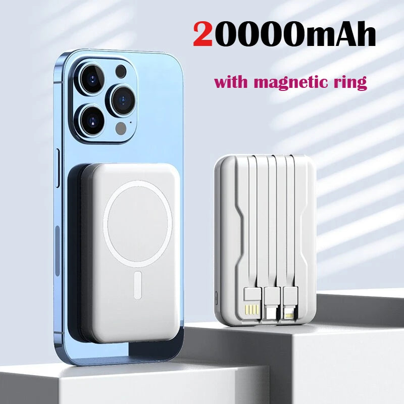 Magnetic Power Bank for Magsafes 20000mAh Wireless PD 22.5W Fast Charger Powerbank External Battery for IPhone Samsung Xiaomi