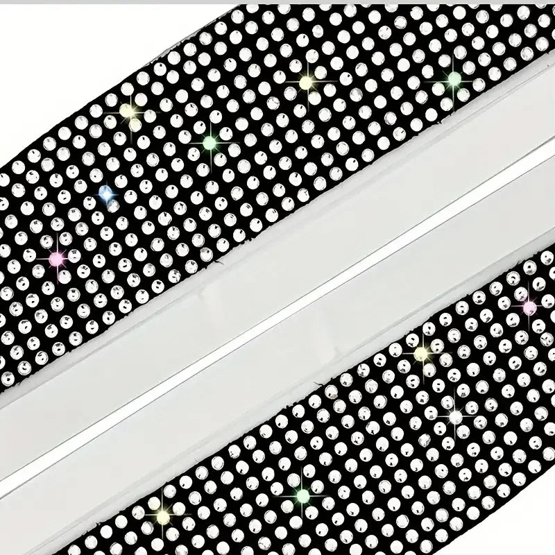 2pcs Glittering Rhinestone Car Rearview Mirror Rain Eyebrow Reversing Mirror Rainproof Artificial Diamond Rain Cover Anti