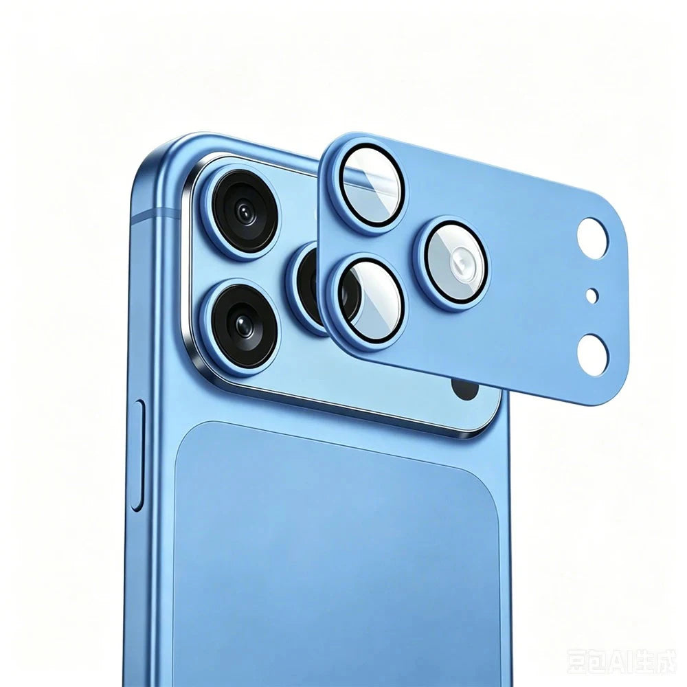 1pc Protective Film for iPhone 17 18 Pro Max/iPhone 17 18 Pro/17 Air 18 Fold Full Coverage Camera Lens Protector Metal Frame