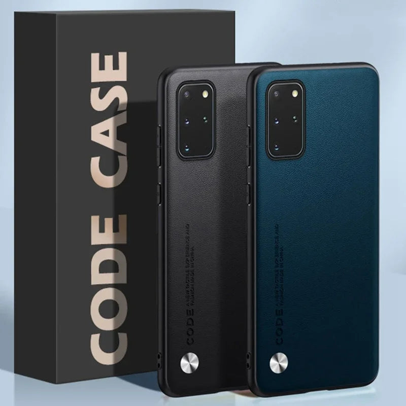 Luxury Leather Phone Case For Samsung Galaxy S20 Plus S20 FE Protective Cover Matte Silicone Case For Samsung Note 20 Ultra 5G