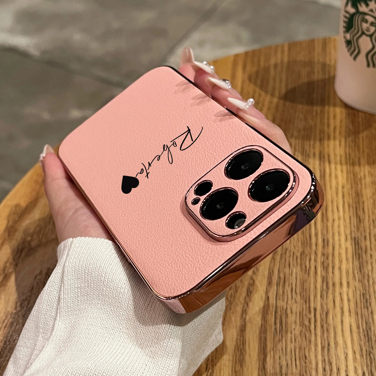 Luxury Plating Leather Personalized Name Case For iPhone 11 12 13 14 15 16 Pro Max Customized DIY Shockproof Cover 15 14 Pro Max