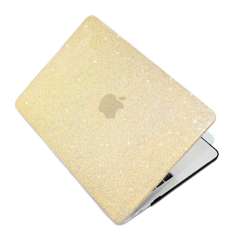 Protect Sleeve Laptop Hard Case Shiny Glitter Cover For MacbooK Air 13 Pro 16 A2141 Retina 12 15 A1398 A2337 A2338 A1932 A2159