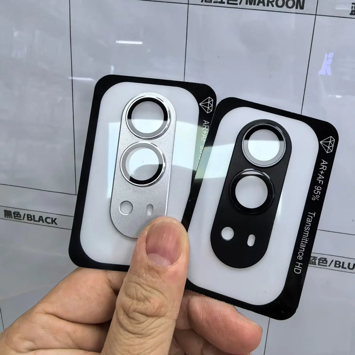 High-End AR&AF Frosted Armor Len1:1 Fit for iPhone Duo Camera Lens Protective Metal Film Tempered Glass Cover for Apple Fold 