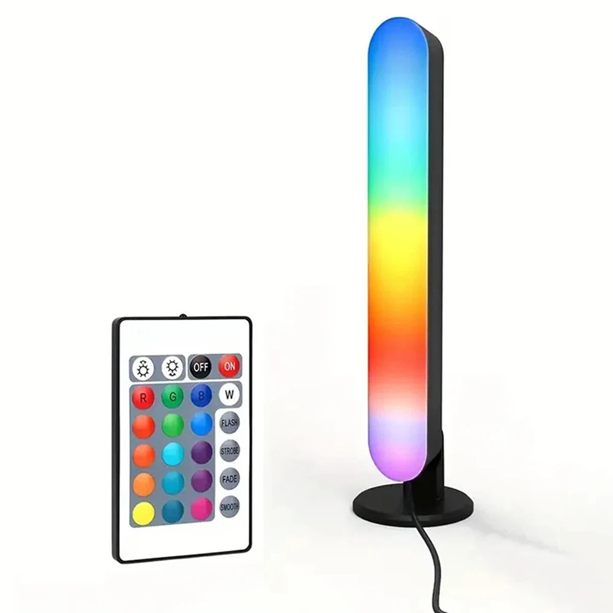 RGB Smart LED Strip Night Light Remote Control For Room Gaming TV And Party Decoration Sync With Music Desk Table Lights Lamp