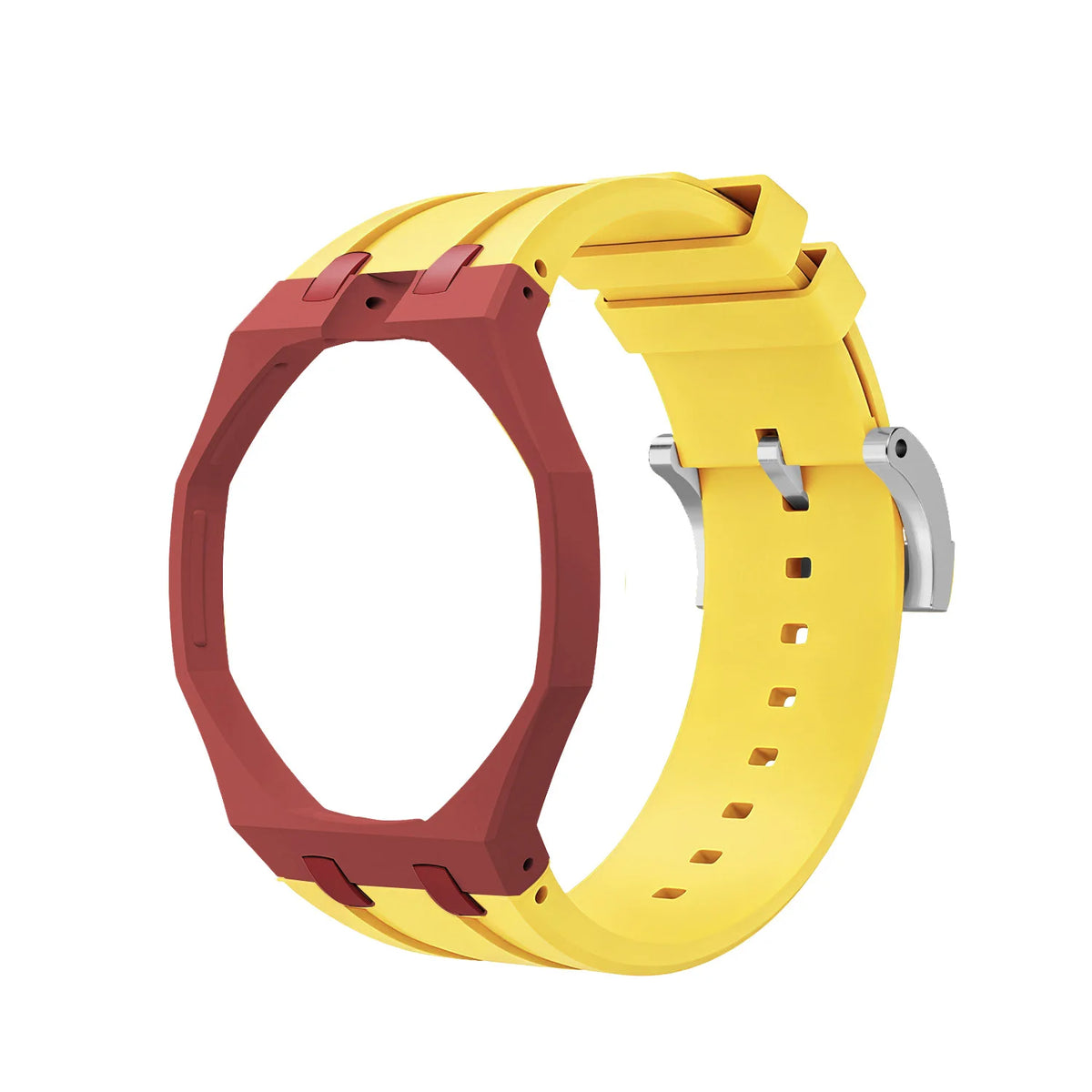 Bioceramics Watch Case+Silicone Band Modification Kit Strap Case Changer To Wristwatch Accessories For Royal Pop