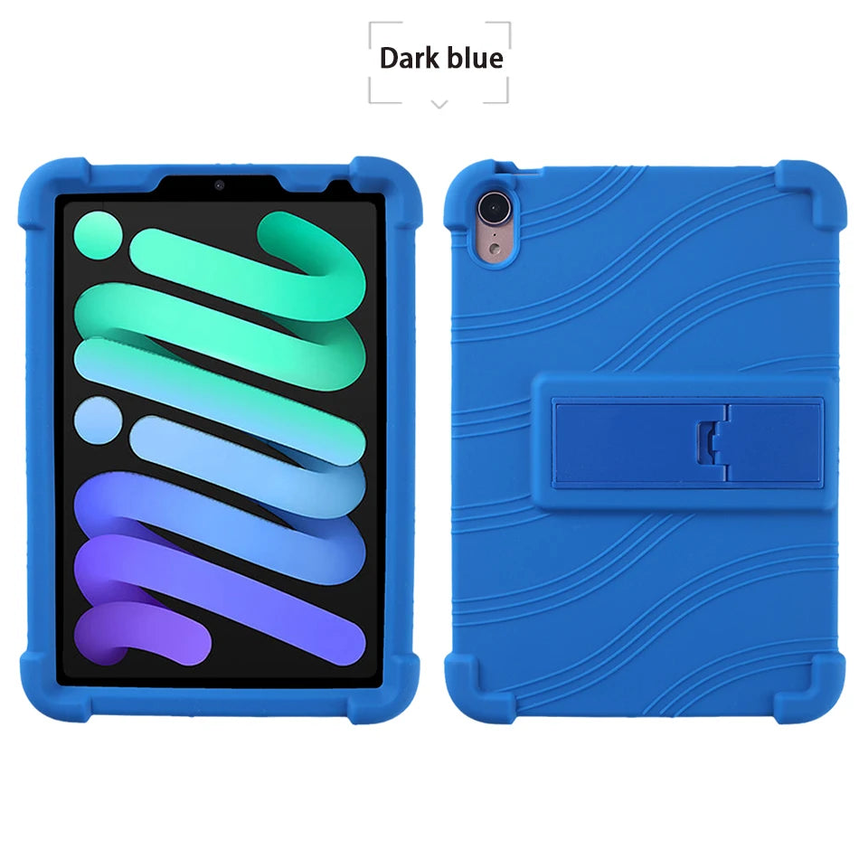 For iPad 11th 10th Pro 11 13 Air 4 5 10.9 7th 8th 9th 10.2 Air 3 10.5 5th 6th Mini 4 5 6 7 Kids Case Soft Silicon Tablet Cover