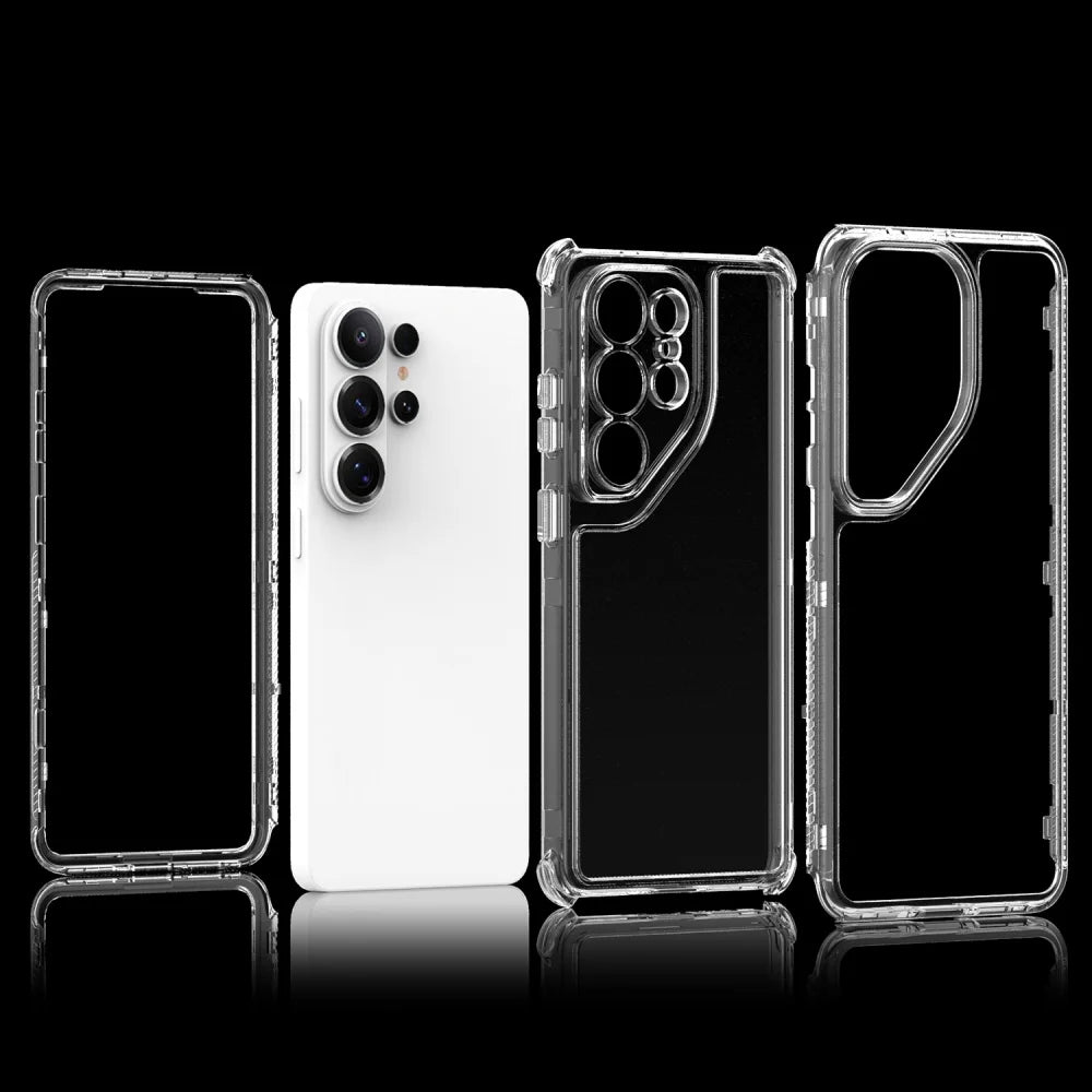 Transparent Phone Case For Samsung Galaxy S26 Ultra S23 S24 S25 Ultra Plus FE S25Edge A36 A57 A55 A54 A35 A12 Shockproof Cover