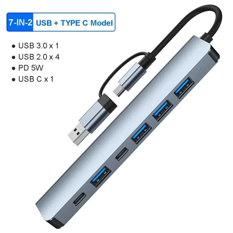 8 in 2 USB HUB C type-c HUB USB C to USB 3.0 HDTV-Compatible Dock for MacBook Pro For Nintendo Switch USB-C Type C 3.0 Splitter