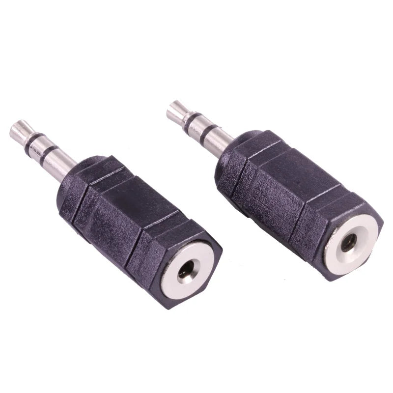 Jack 3.5 mm to 2.5 mm Audio Adapter 2.5mm Male to 3.5mm Female Plug Connector for Aux Speaker Cable Stereo Headphone Headset Mic