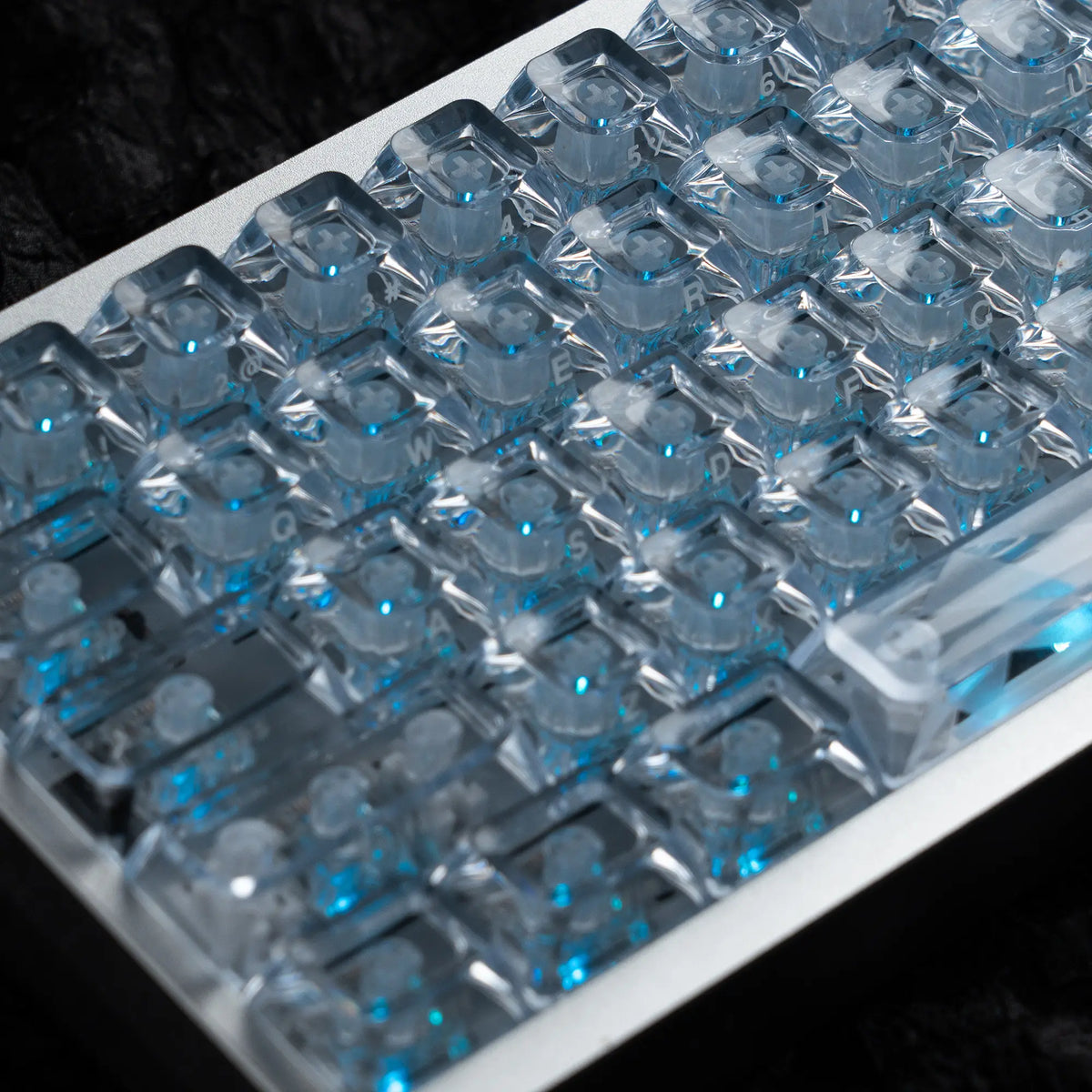 Womier 126 Keys Glittered Diamond RGB Shine Through Keycaps ASA Profile Personalized Set Gateron/Cherry MX Mechanical Keyboards