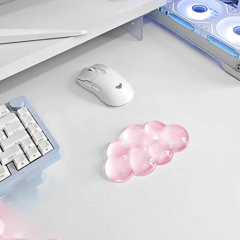 Cloud Keyboard and Mouse Wrist Rest Cute Wrist Support and Arm Support Keyboard Rest for Keyboard and Mouse Typing Pain Relief