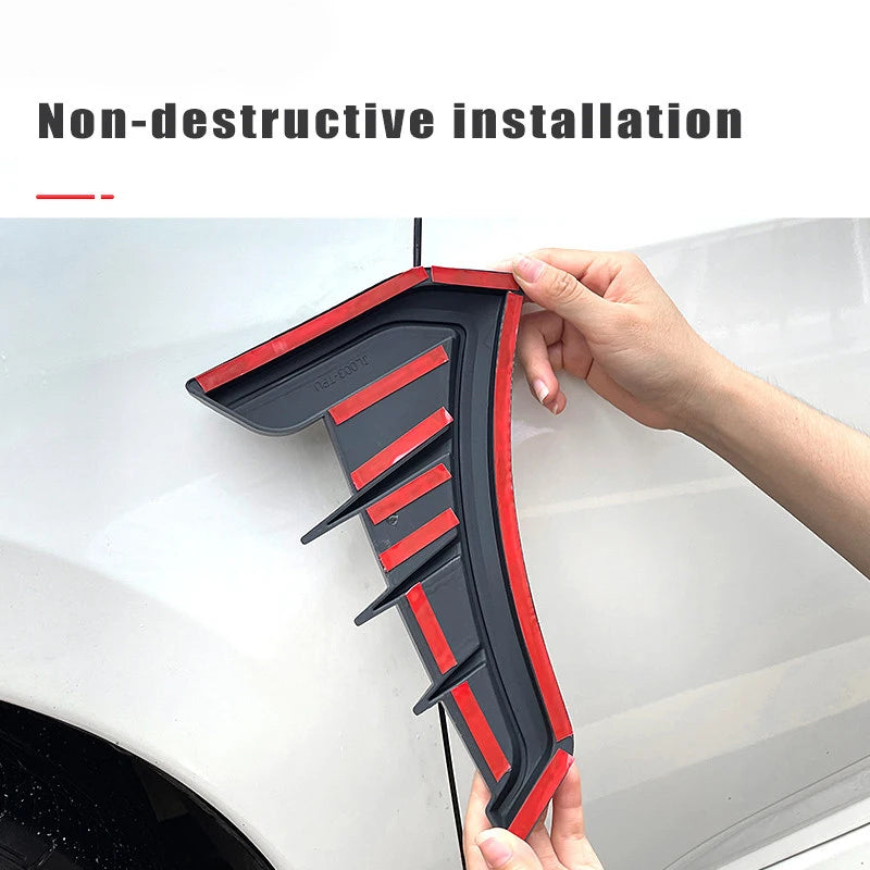 2pcs Carbon Black Car Side Wing Fender Sticker Decals Body For Skoda Fabia 1 2 Octavia a7 RS Superb Rapid Yeti Karoq Vision