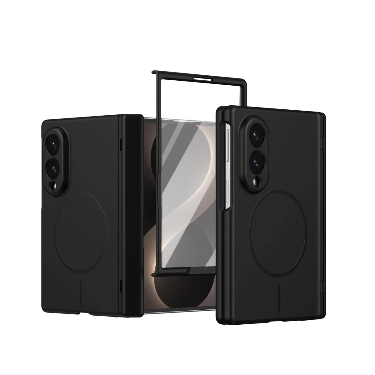 For Samsung Z Fold 8 Magsafe Case Built-in Screen Protector Skin Feel PC Full Body Cover for Samsung Galaxy Z Fold 8 Fold8 Cases