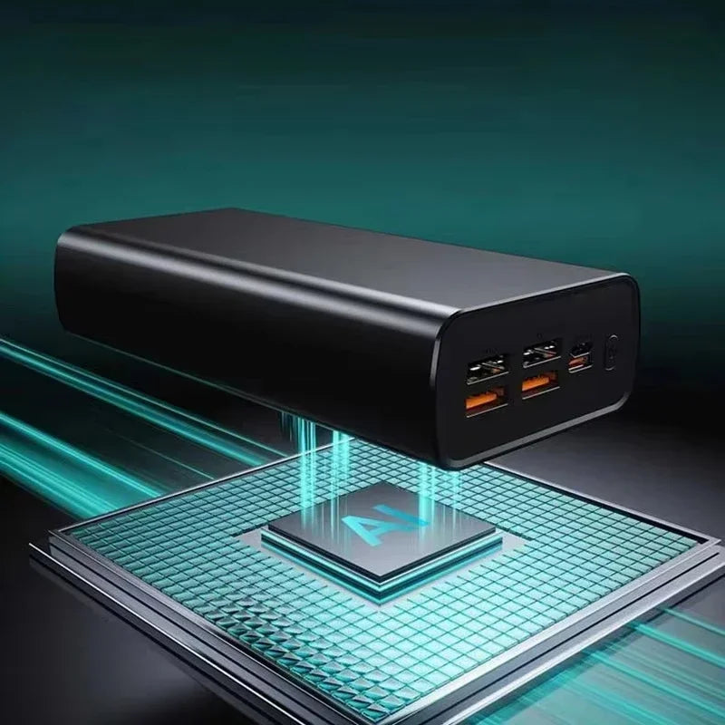 Lenovo CCC 500000mAh 140W Powerbank Super Fast Charging Portable Battery Charger Ultra Capacity LED Digital Display 2027NEW
