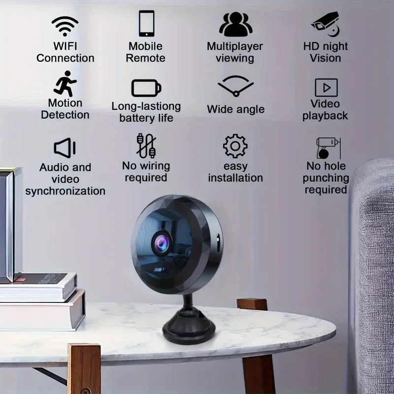 4K Mini WiFi Camera Wireless Security HD Camera Baby Monitor Protection Voice Video Surveillance Night Version Camcorder 2026