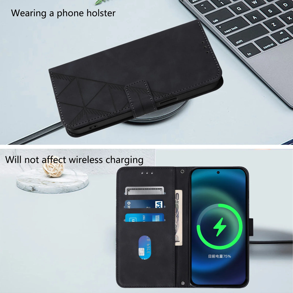 Skin Feel Line Flip Wallet Leather Case For Samsung Galaxy S26 S25 S24 S23 S22 S21 S20 Ultra S25 FE Plus Edge Card Slots Cover