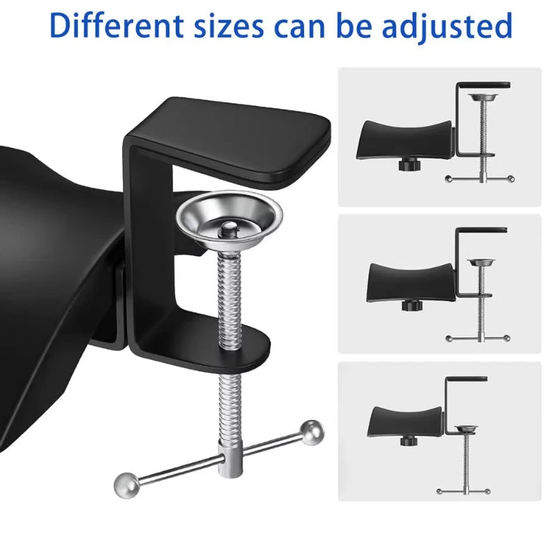 Adjustable Rotatable Arm Clamp PC Gaming Headphone Stand for Headset Hanger Hook Holder Desk Space Save Clip Mount