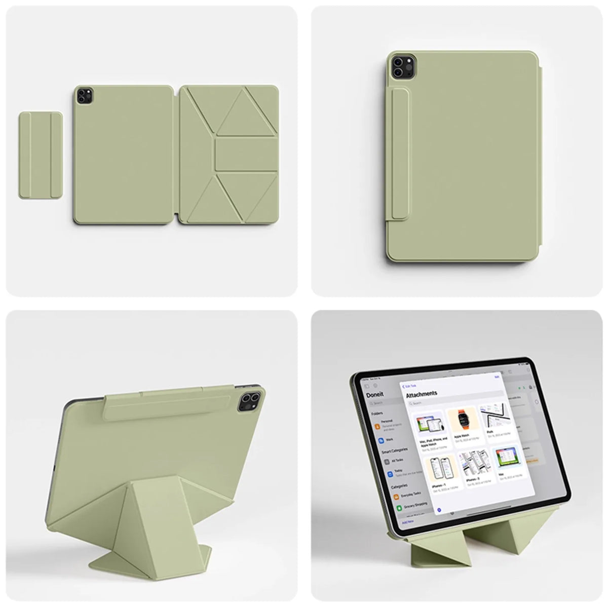 ZOYU Smart Folio Cover for iPad A16 11th 2025 iPad Air 11 Funda iPad Pro 13 12.9 4/5/6th Gen Mini 8.3 A17 Pro Magnetically Capa