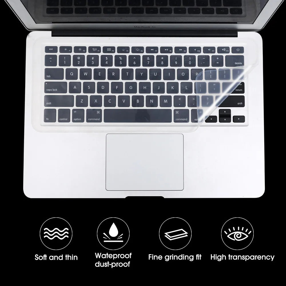 Universal Keyboard Protector Cover Skin for Laptop Notebook 13"-17" inch Silicone Waterproof Dustproof Keyboard Protector Skin