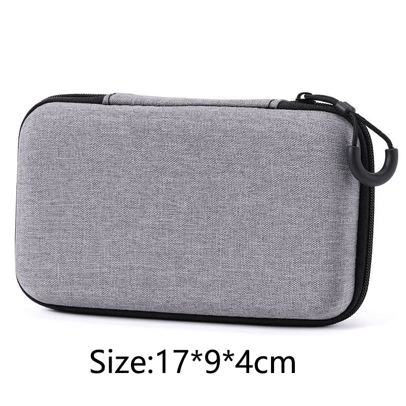Portable Zipper Earphone Case Bag for Airpod Earpods KZ BA10 AS10 ES4 Charging Cable Accessories Mini Carrying Storage Bag Pouch