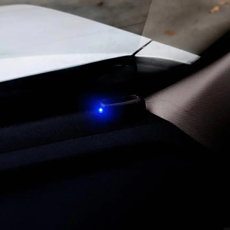 400B Car Solar Power Alarm Lamp Security System Dashboard Warning LED Lamp