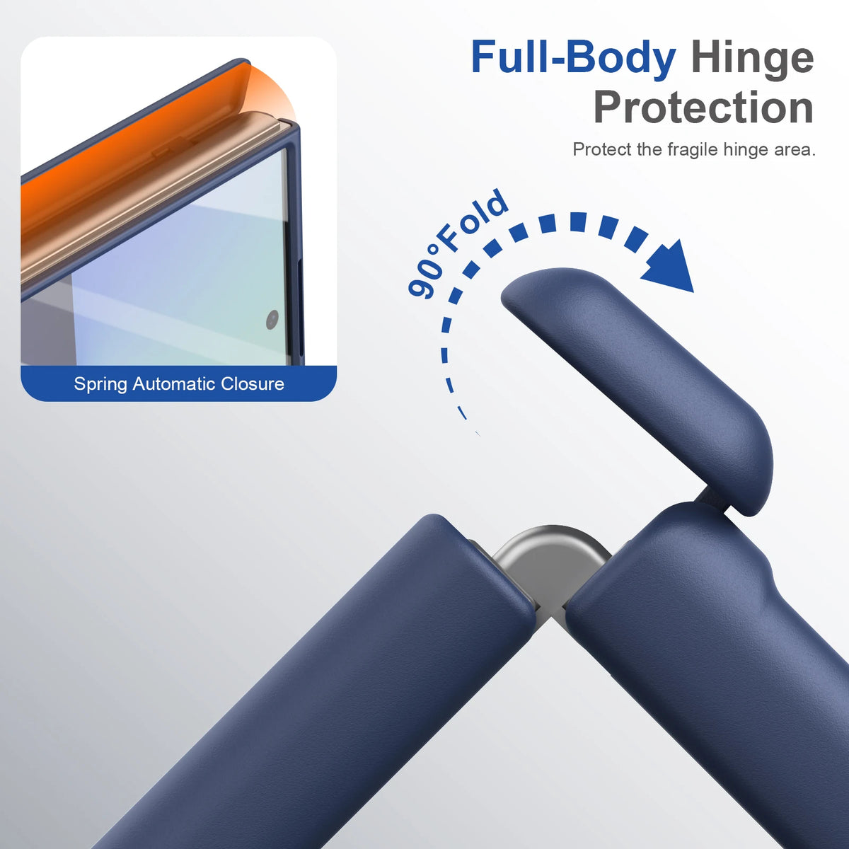 Magnetic Full Cover Hard PC Back Phone Case With Hinge Protection For Samsung Z Fold 8 Ultra 7 6 5 4 With Glass Film Protector